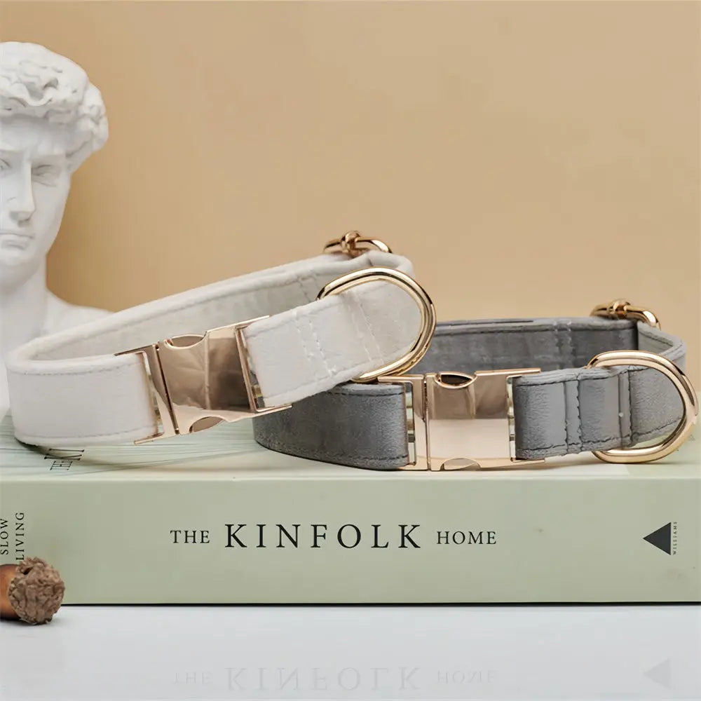 Velvet Personalized Dog Set