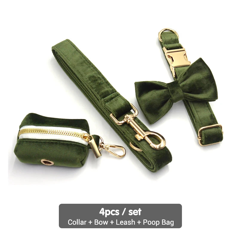 Vintage Velvet Dog Collar