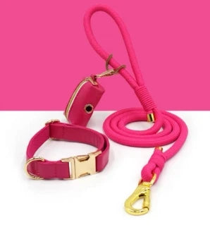 Custom Luxury Dog Leash Set