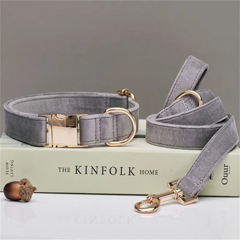 Velvet Personalized Dog Set