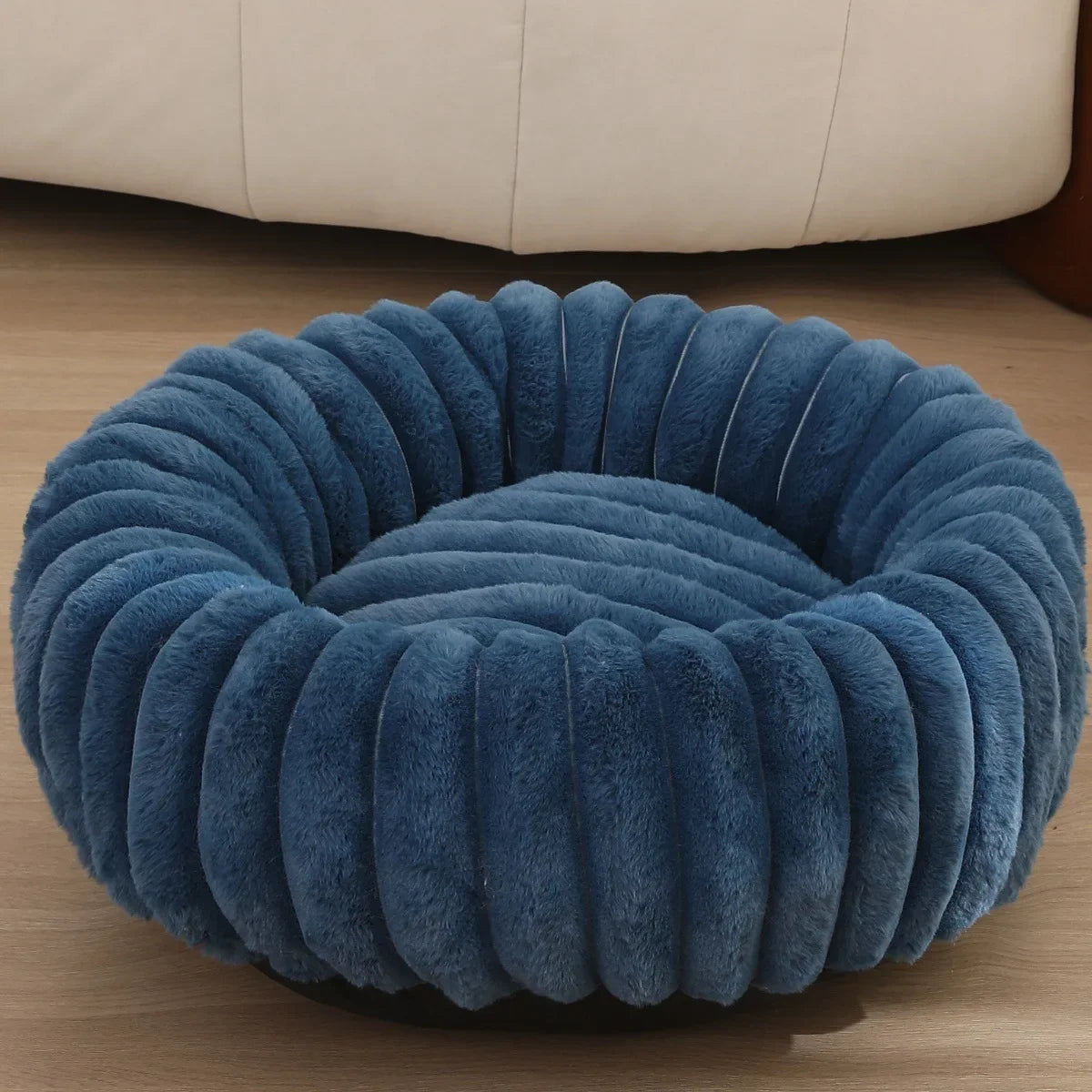 Round Plush Dog Bed