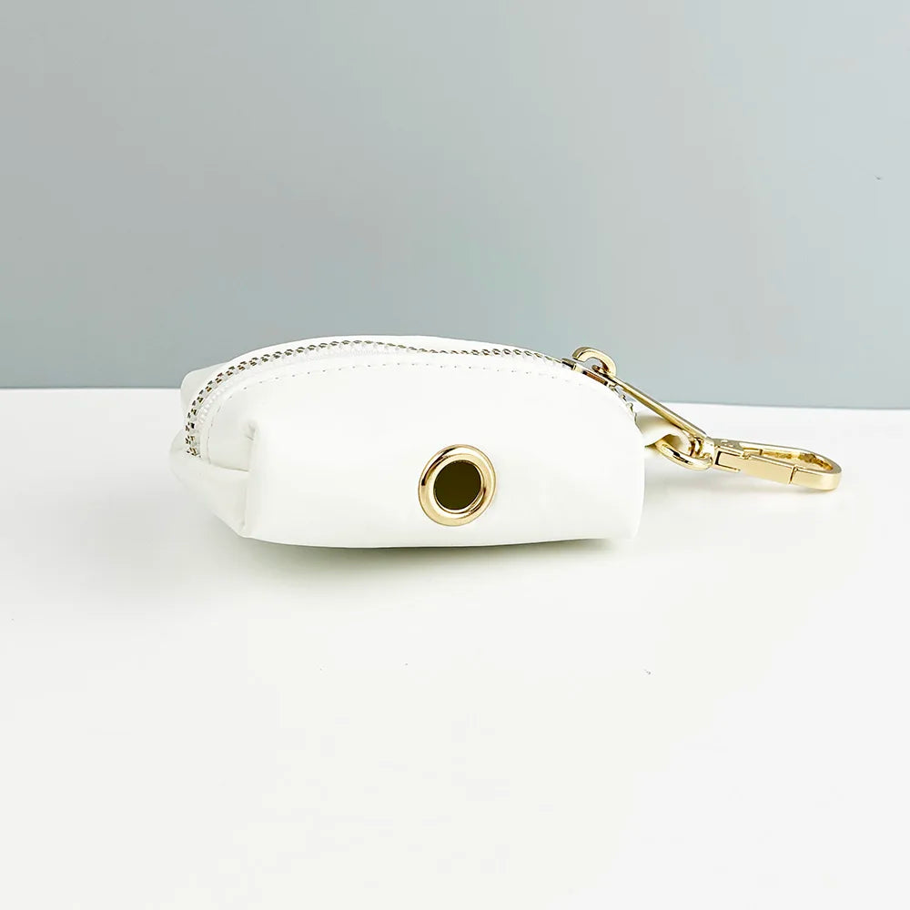 White Leather Dog Set