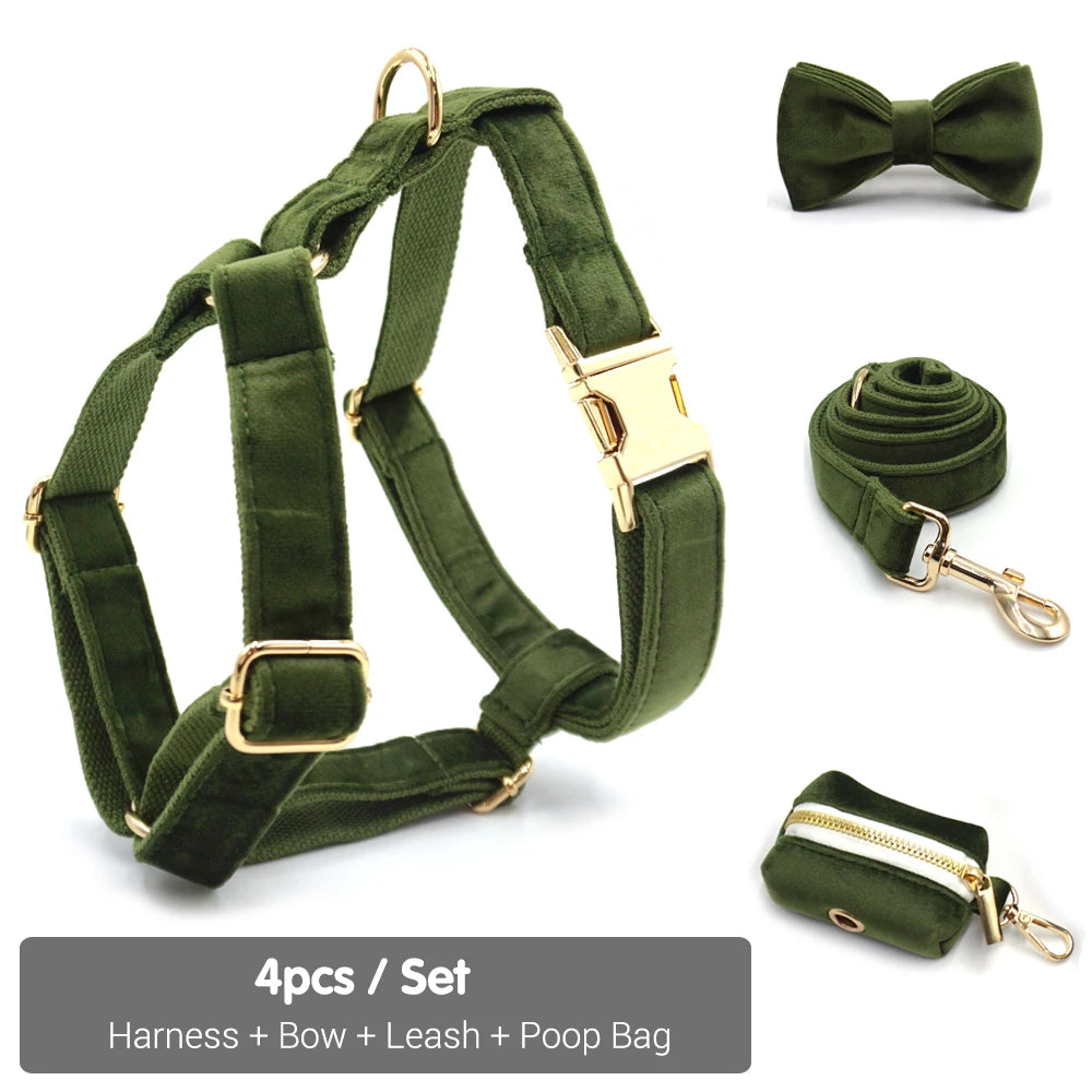 Vintage Velvet Dog Collar